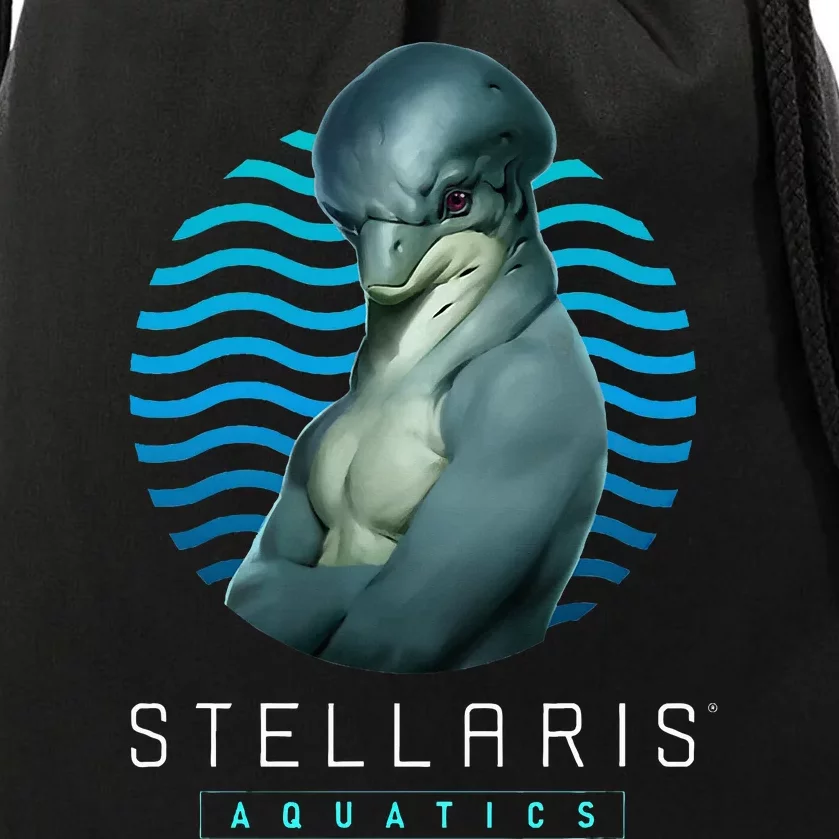 Stellaris Dolph Sc I Fi Strategy Game Dolphin Drawstring Bag