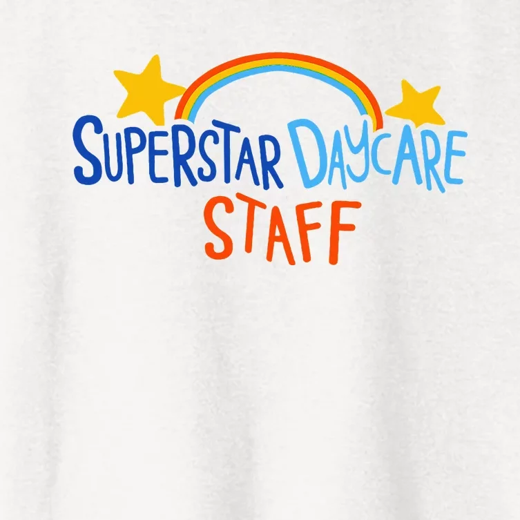 Superstar Daycare Staff Trendy Apparel Women's Crop Top Tee