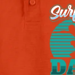 Surfing Dad Surfer Sayings Surf Surfboard Father Daddy Papa Cool Gift Dry Zone Grid Performance Polo