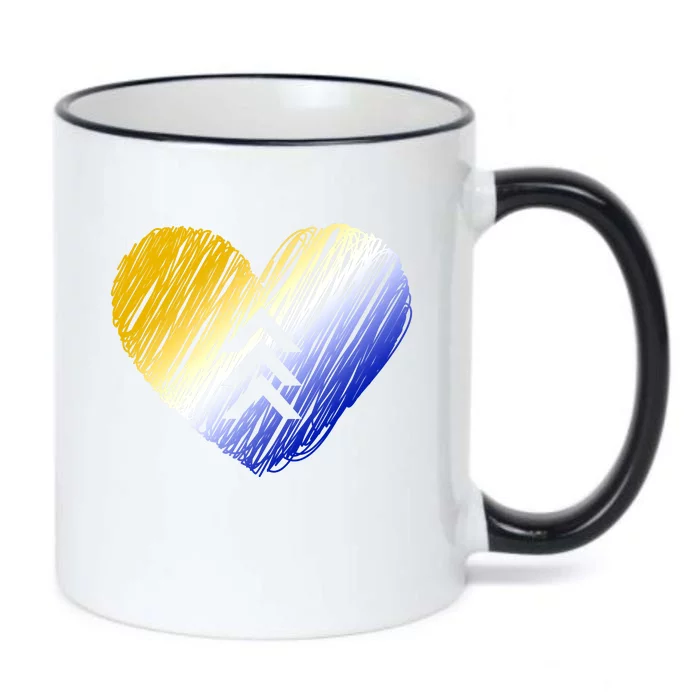 Support Down Syndrome Heart Black Color Changing Mug