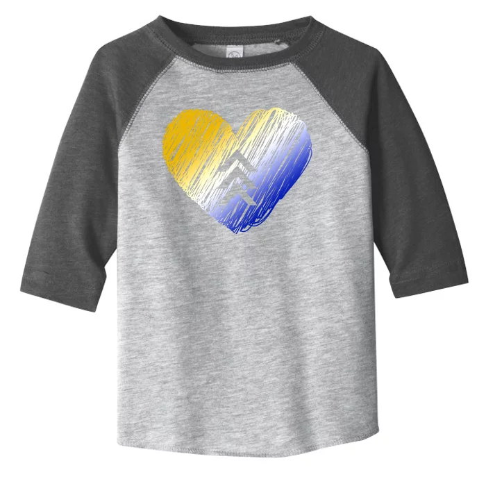 Support Down Syndrome Heart Toddler Fine Jersey T-Shirt