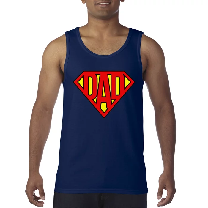 Super Dad Superhero Fathers Day Birthday Christmas Gift Tank Top