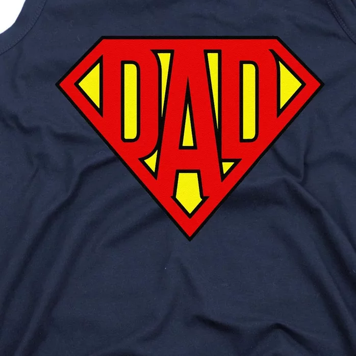 Super Dad Superhero Fathers Day Birthday Christmas Gift Tank Top