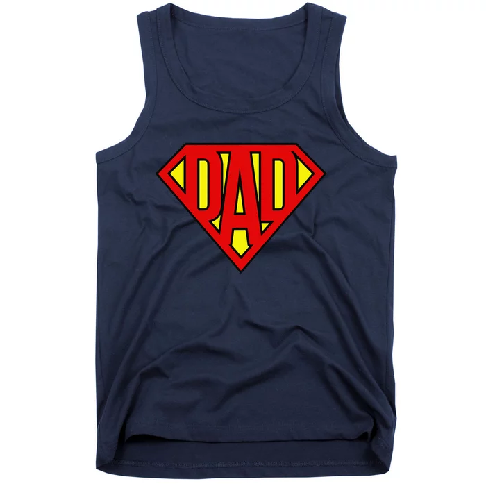 Super Dad Superhero Fathers Day Birthday Christmas Gift Tank Top