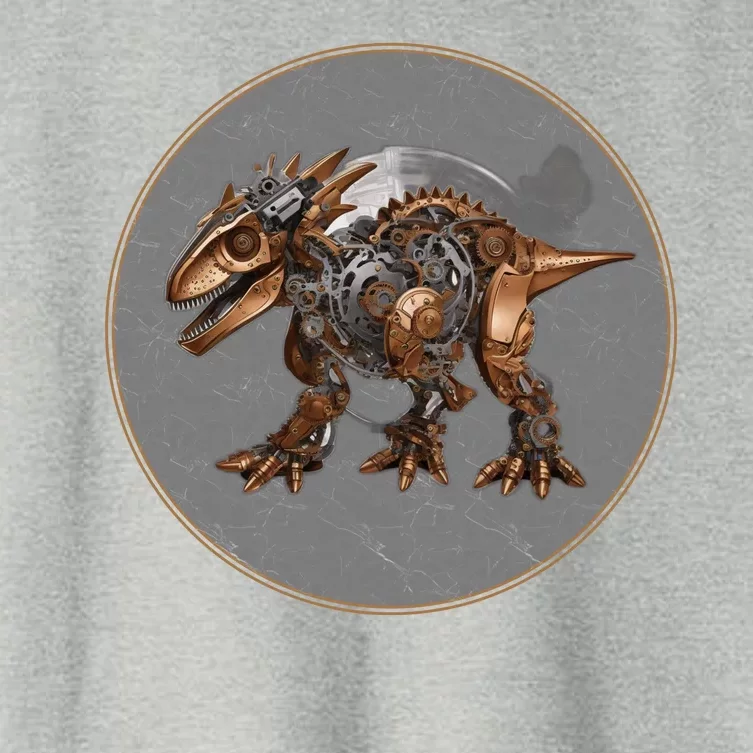 Steampunk Dinosaur Women's Crop Top Tee