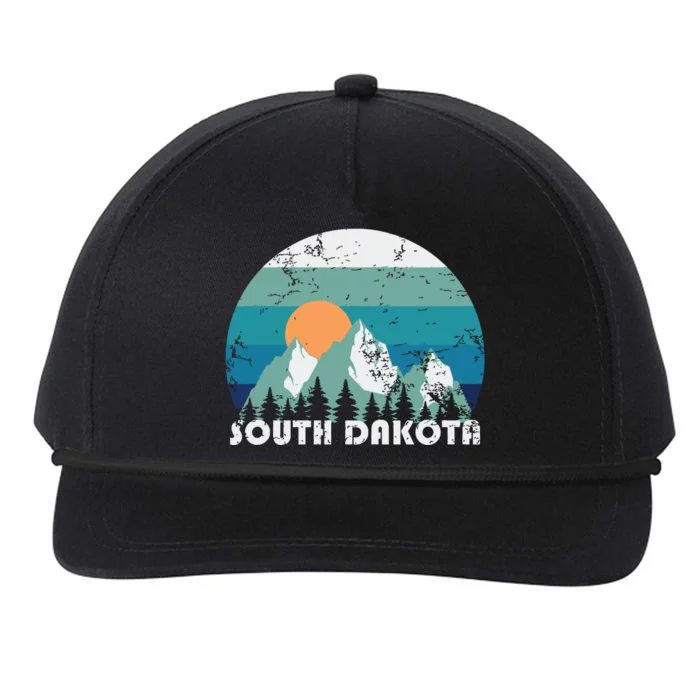 South Dakota State Retro Vintage Snapback Five-Panel Rope Hat