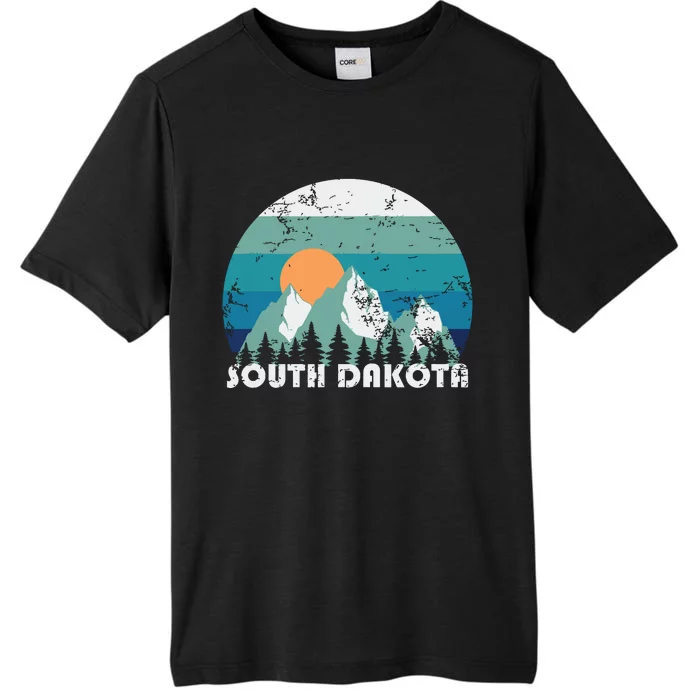 South Dakota State Retro Vintage ChromaSoft Performance T-Shirt