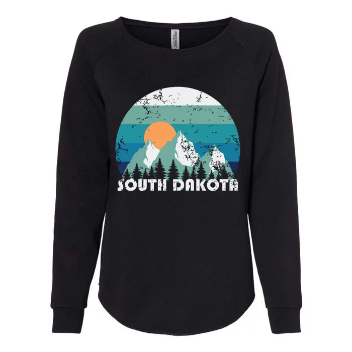 South Dakota State Retro Vintage Womens California Wash Sweatshirt