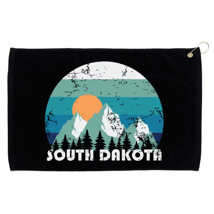 South Dakota State Retro Vintage Grommeted Golf Towel