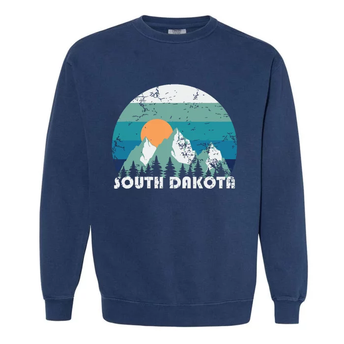 South Dakota State Retro Vintage Garment-Dyed Sweatshirt