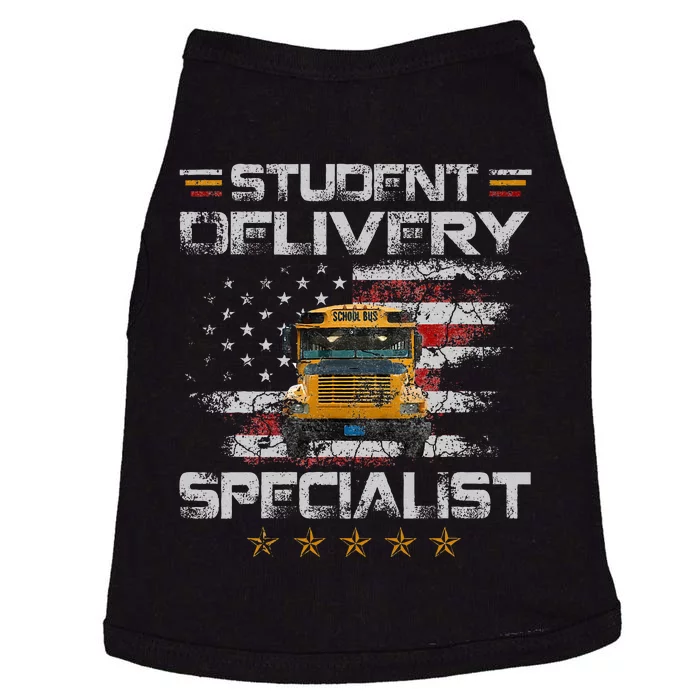 Student Delivery Specialist Funny School Bus Driver Doggie Tank