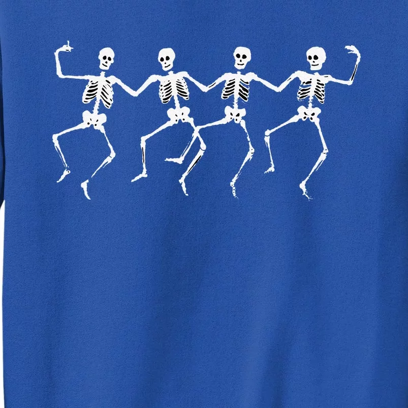 Spooky Dancing Skeletons Classic White Halloween Tall Sweatshirt