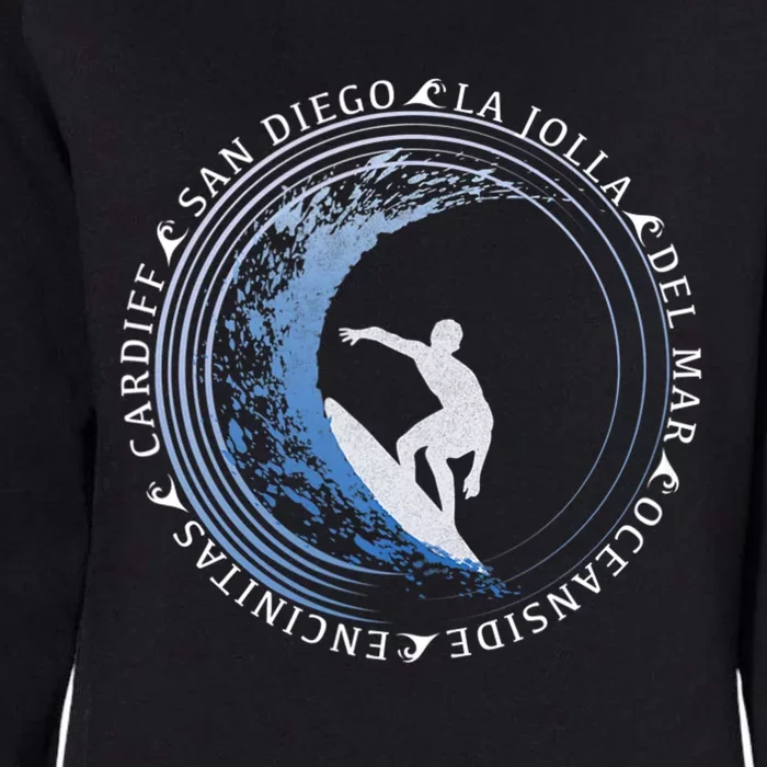 San Diego Surf Shirt / San Diego Beach Gift Womens California Wash Sweatshirt