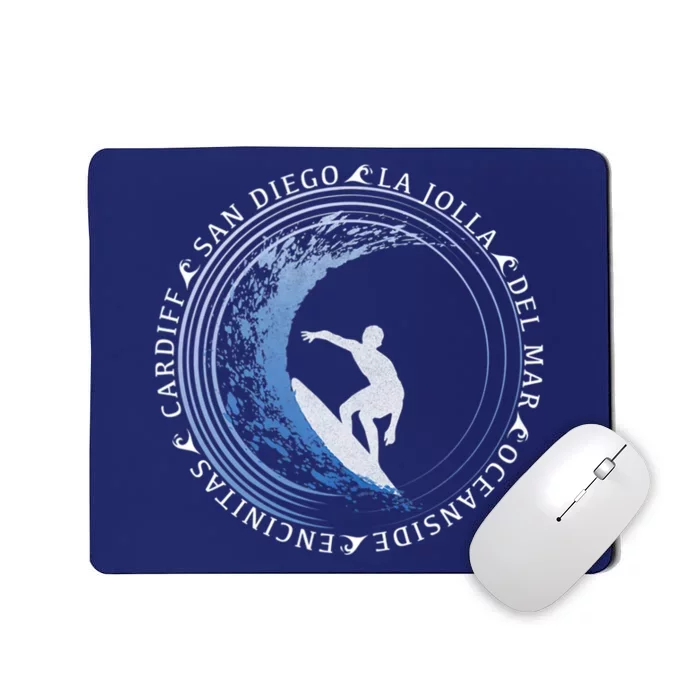 San Diego Surf Shirt / San Diego Beach Gift Mousepad