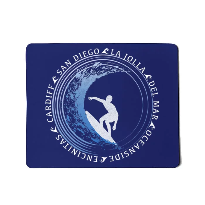 San Diego Surf Shirt / San Diego Beach Gift Mousepad