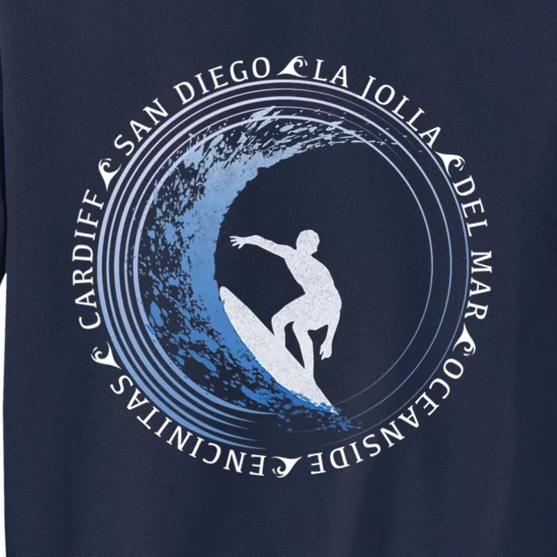 San Diego Surf Shirt / San Diego Beach Gift Tall Sweatshirt