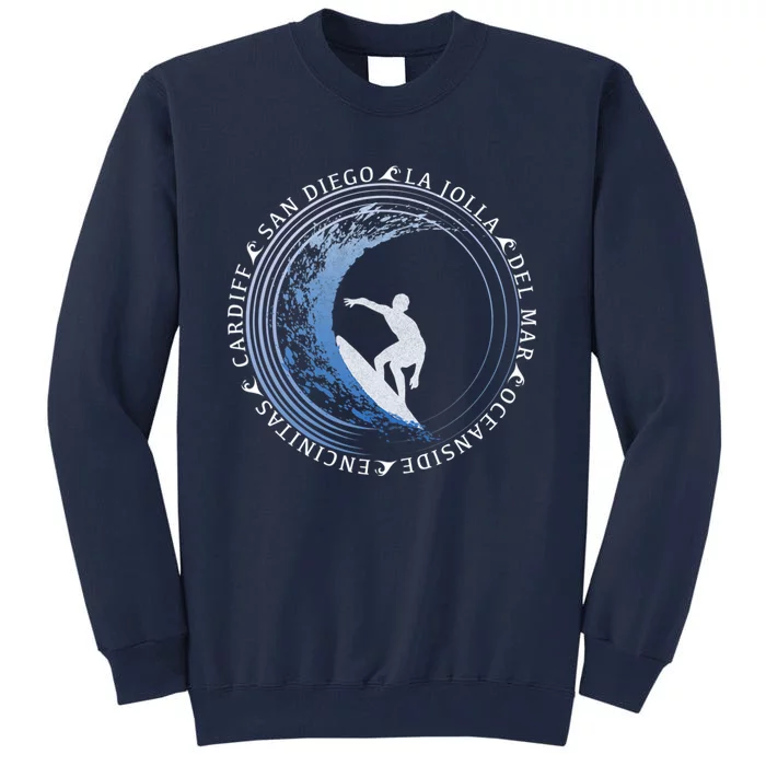 San Diego Surf Shirt / San Diego Beach Gift Tall Sweatshirt