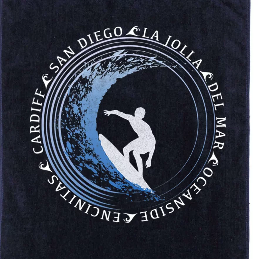 San Diego Surf Shirt / San Diego Beach Gift Platinum Collection Golf Towel