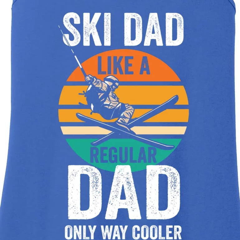 Skier Daddy Ski Dad Like A Regular Dad Only Way Cooler Great Gift Ladies Essential Tank