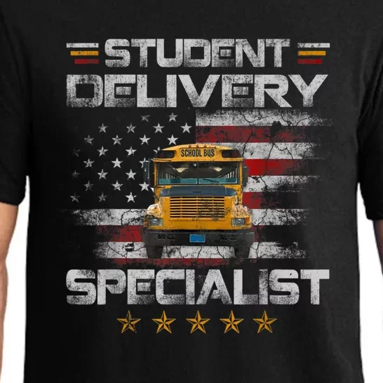 Student Delivery Specialist Funny School Bus Driver Men Pajama Set