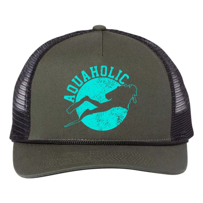 Scuba Diving Retro Rope Trucker Hat Cap