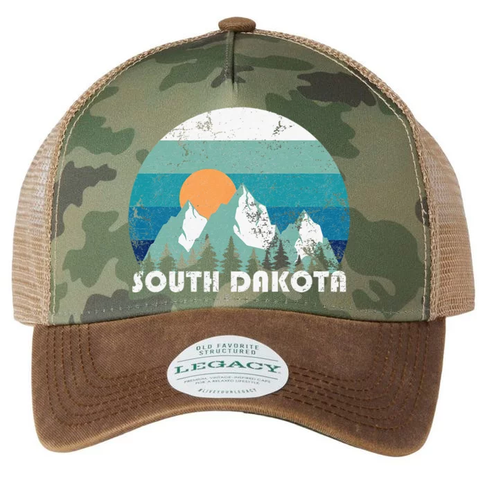 South Dakota State Retro Vintage Legacy Tie Dye Trucker Hat