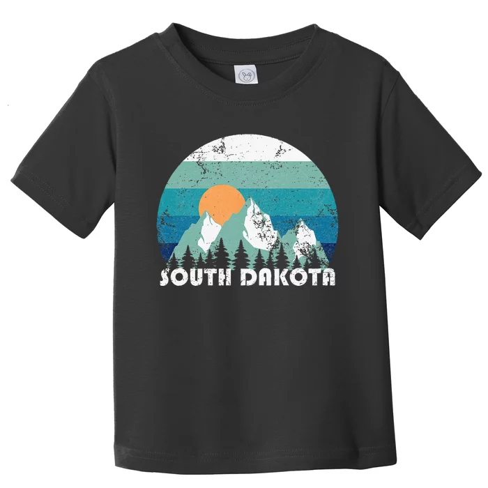 South Dakota State Retro Vintage Toddler T-Shirt