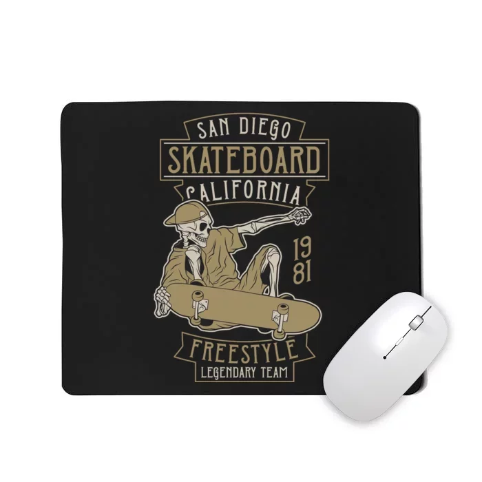 San Diego Skateboard Lifestyle Mousepad