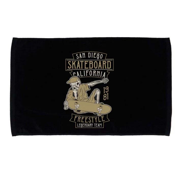 San Diego Skateboard Lifestyle Microfiber Hand Towel