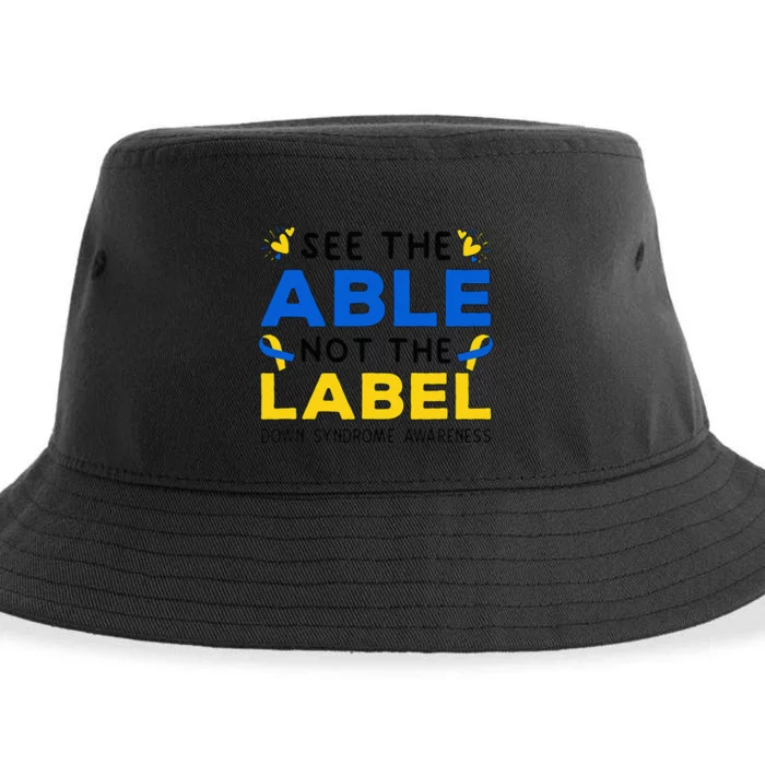 Support Down Syndrome Awareness See The Able Not The Label Sustainable Bucket Hat