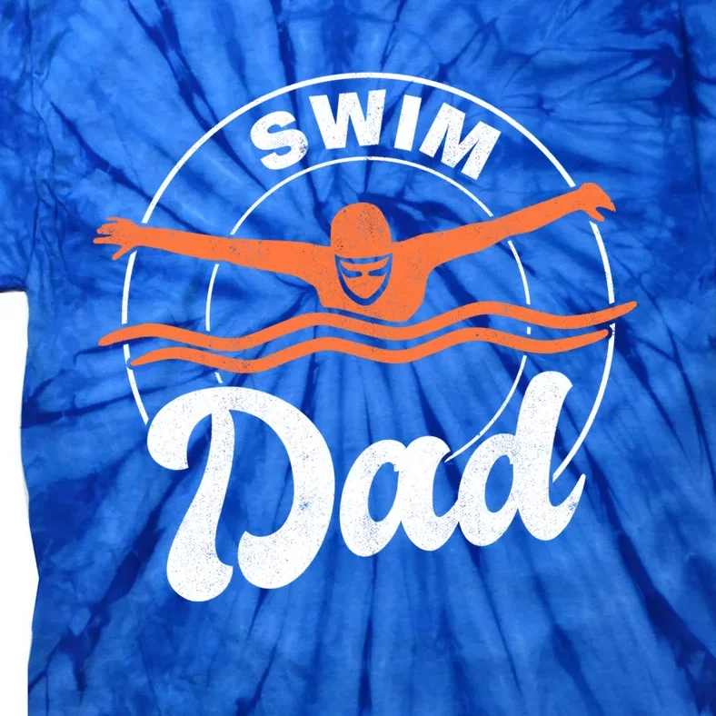 Swim Dad Swim Athlete Swimmer Father Swimming Cute Gift Tie-Dye T-Shirt