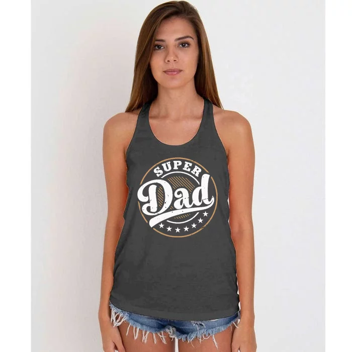 Super Dad Women's Knotted Racerback Tank