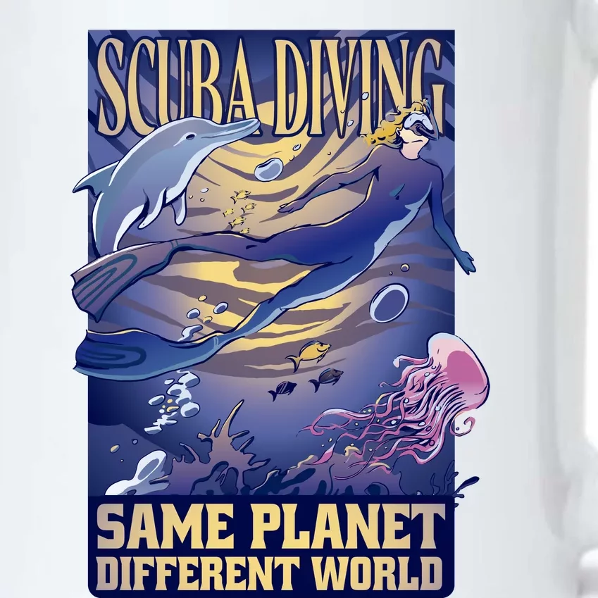 Scuba Diving Same Planet Different World Black Color Changing Mug