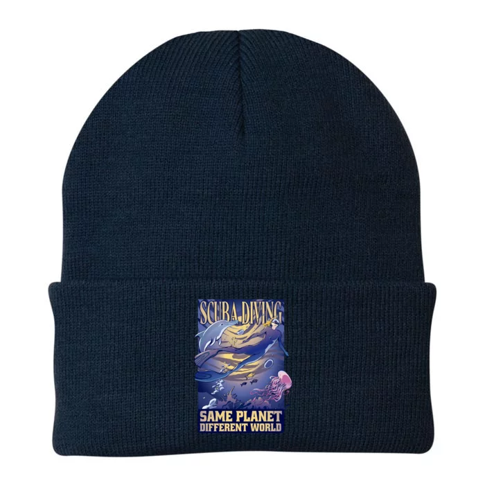 Scuba Diving Same Planet Different World Knit Cap Winter Beanie