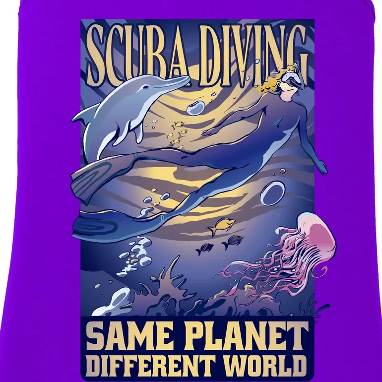 Scuba Diving Same Planet Different World Ladies Essential Tank