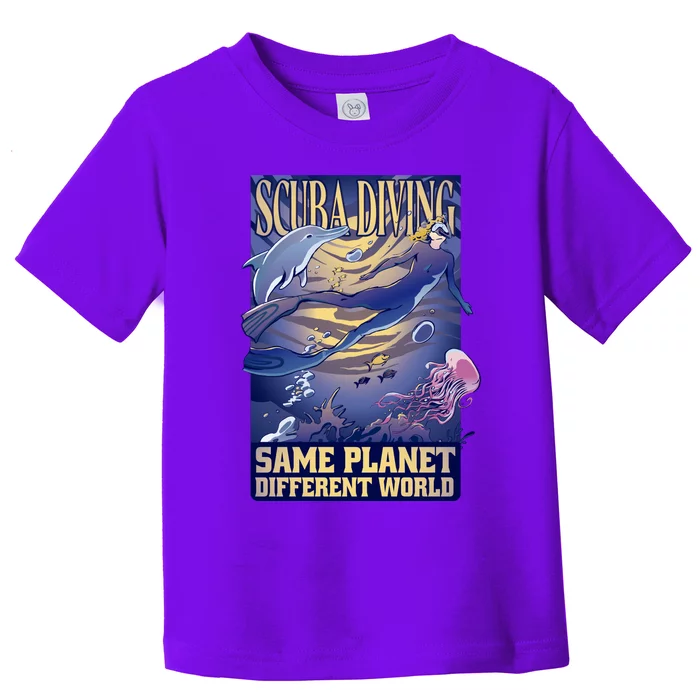 Scuba Diving Same Planet Different World Toddler T-Shirt