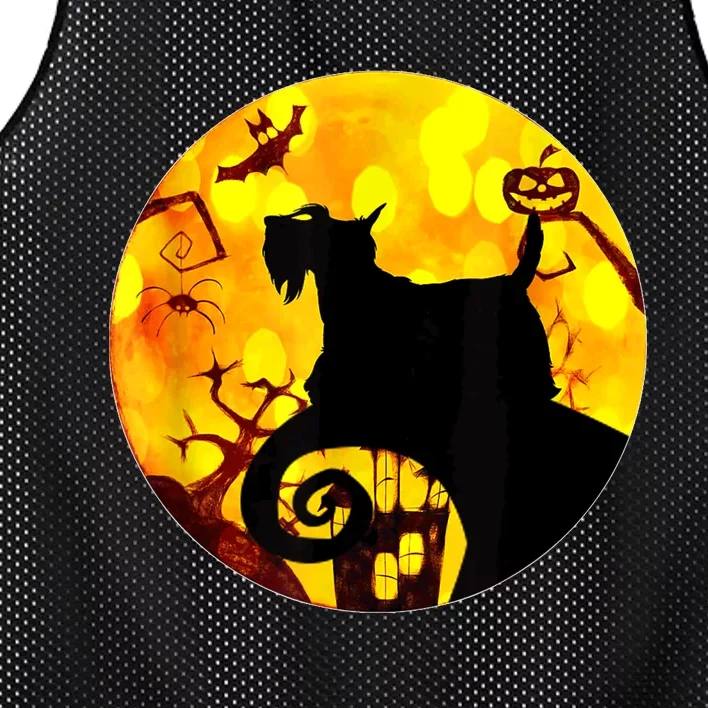 Scottie Dog Scary And Moon Funny Halloween Adults Costumes Mesh Reversible Basketball Jersey Tank