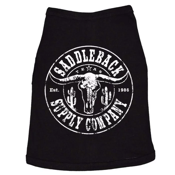 Saddleback Desert Skull White Logo Lightweight Doggie Tank