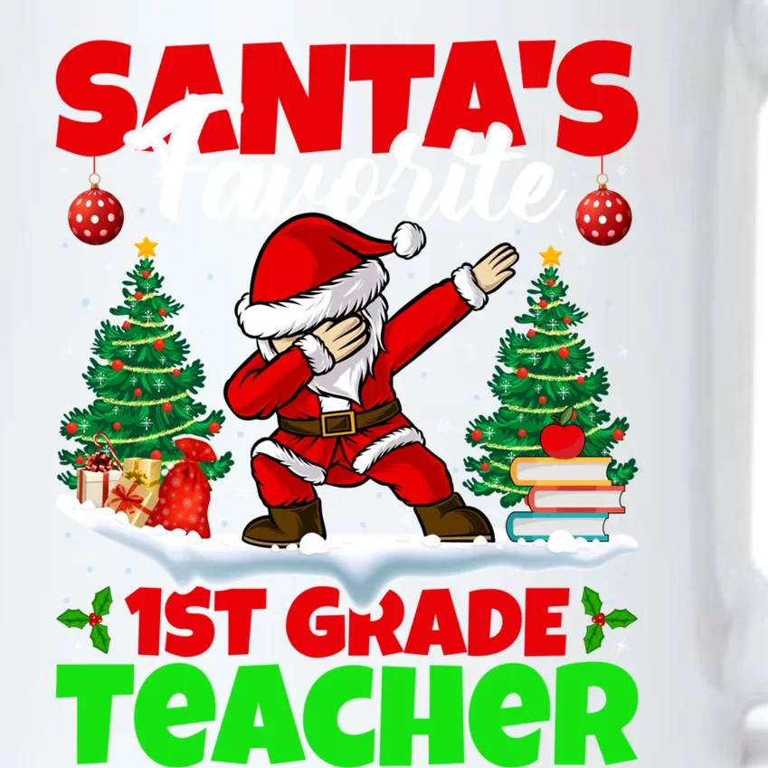 Santa Dabbing Santas Favorite 1St Grade Teacher Christmas Gift Black Color Changing Mug