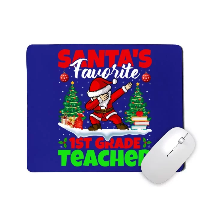 Santa Dabbing Santas Favorite 1St Grade Teacher Christmas Gift Mousepad