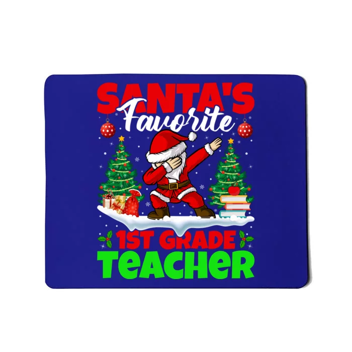 Santa Dabbing Santas Favorite 1St Grade Teacher Christmas Gift Mousepad