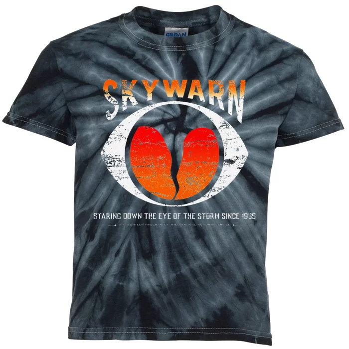 Skywarn Distressed Kids Tie-Dye T-Shirt