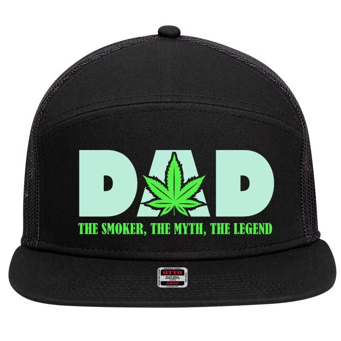 Smoking Dad 7 Panel Mesh Trucker Snapback Hat