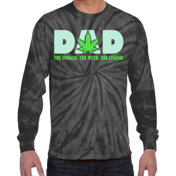 Smoking Dad Tie-Dye Long Sleeve Shirt