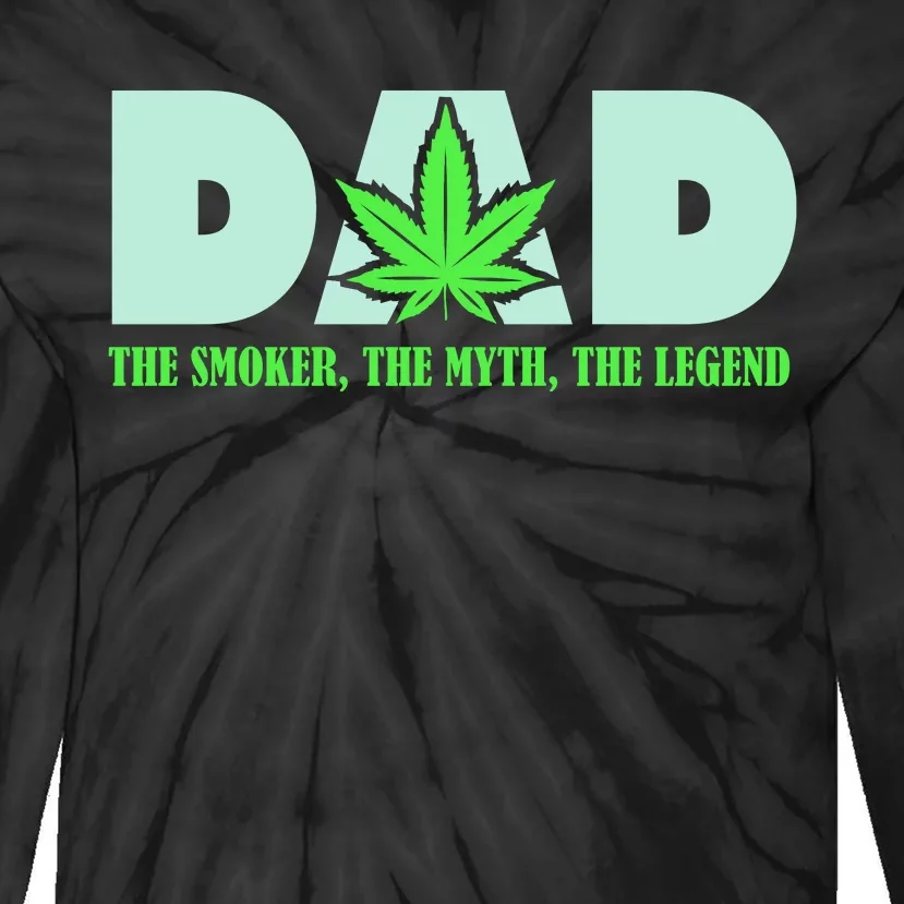 Smoking Dad Tie-Dye Long Sleeve Shirt