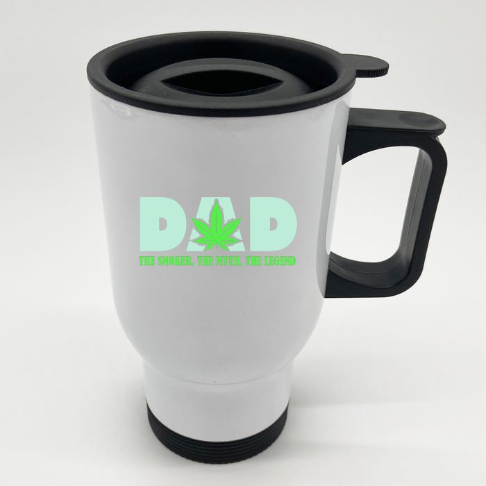 Smoking Dad Front & Back Stainless Steel Travel Mug