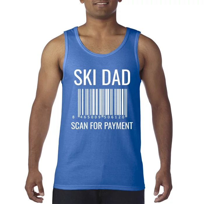 Ski Dad Scan For Payt Ski Dad Funny Gift Ski Dad Gift Tank Top