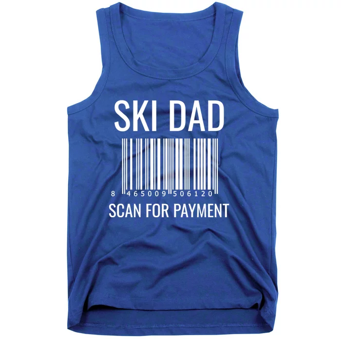 Ski Dad Scan For Payt Ski Dad Funny Gift Ski Dad Gift Tank Top