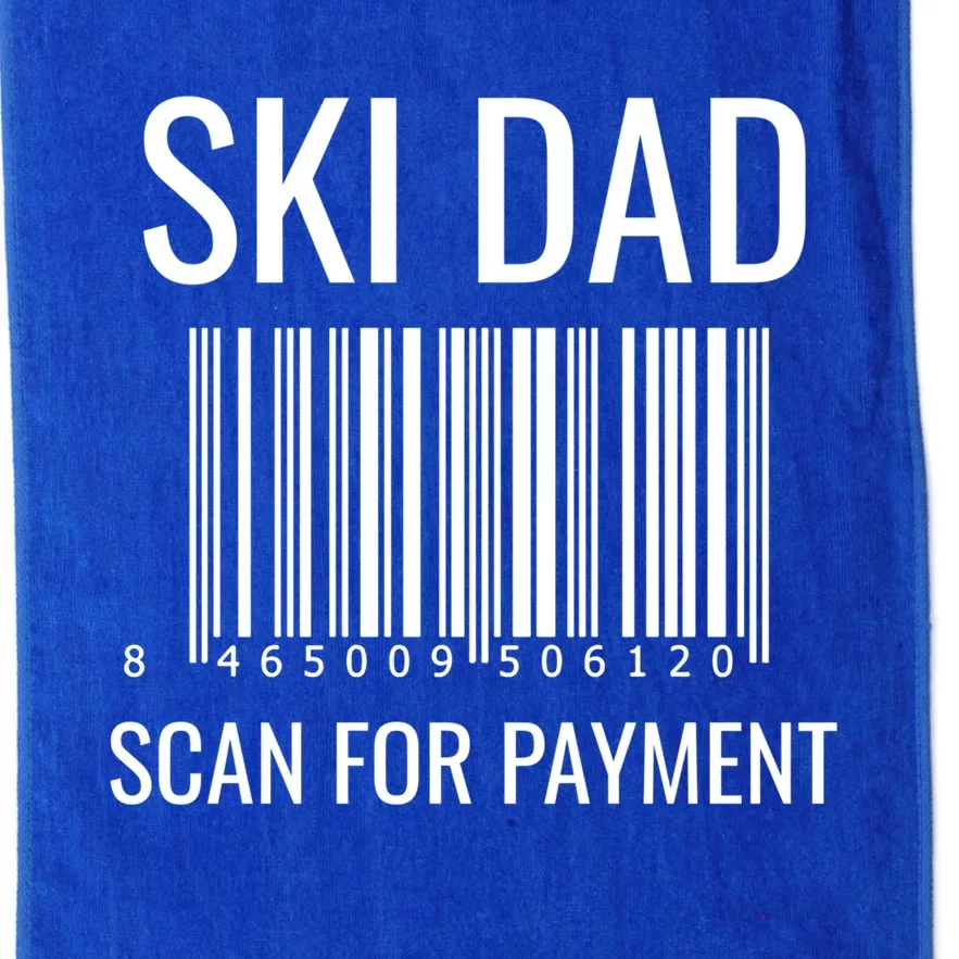 Ski Dad Scan For Payt Ski Dad Funny Gift Ski Dad Gift Platinum Collection Golf Towel