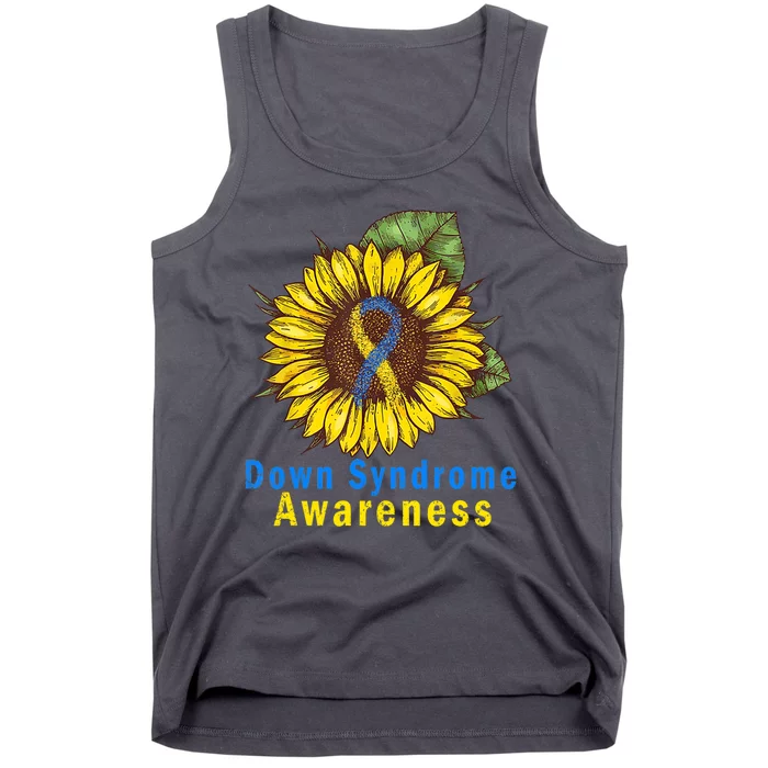 Sunflower Down Syndrome Awareness Tank Top